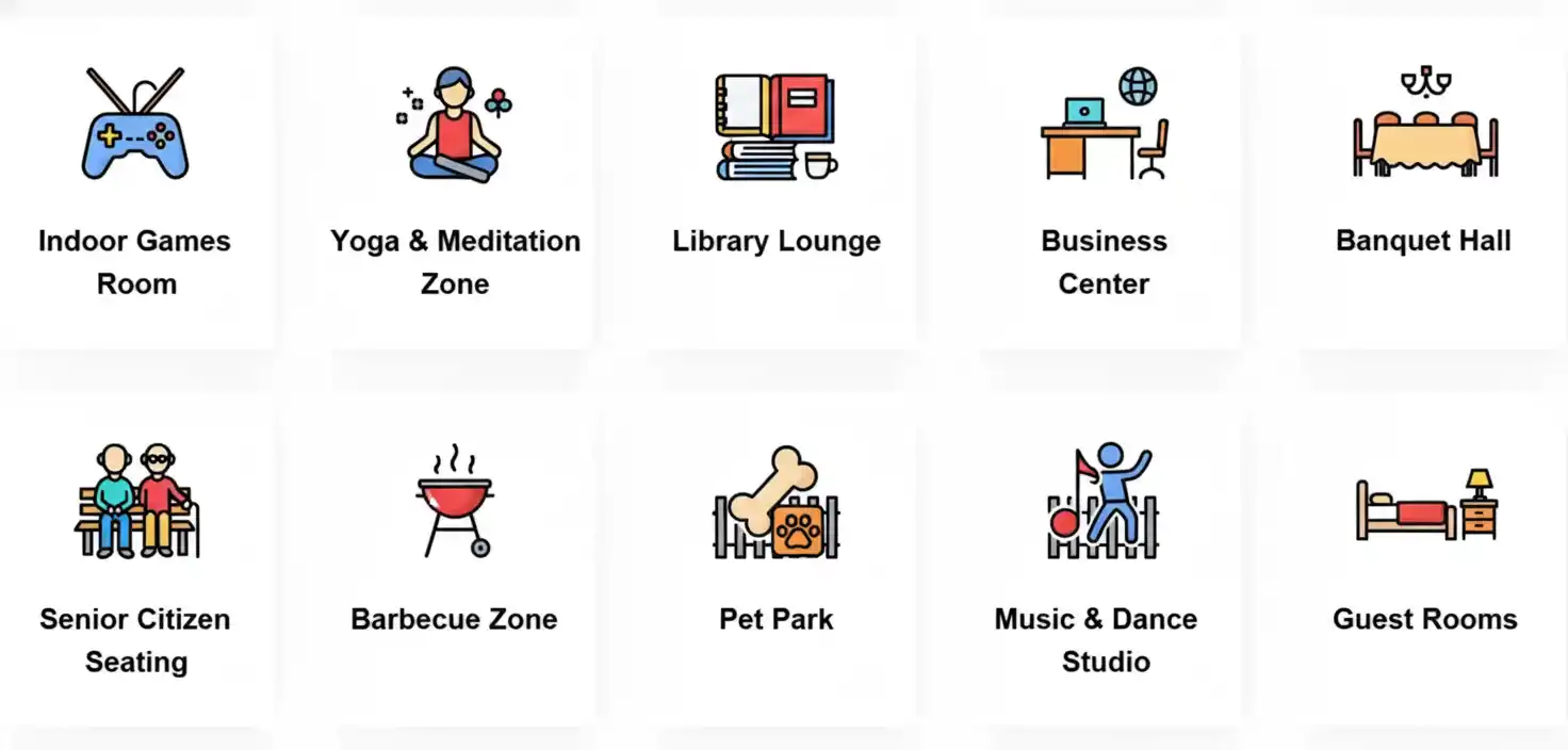 Clubhouse, Pool & Sports At Abhee Celestial City – Phase 2