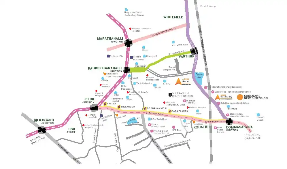 Download Abhee Celestial City – Phase 2 Location Map