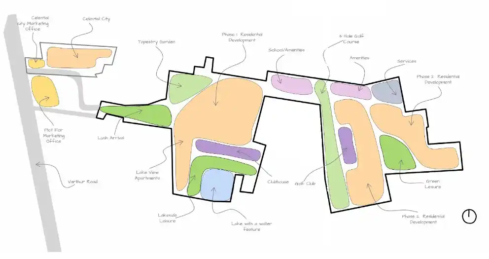 Abhee Celestial City – Phase 2 Master Plan | Site Layout